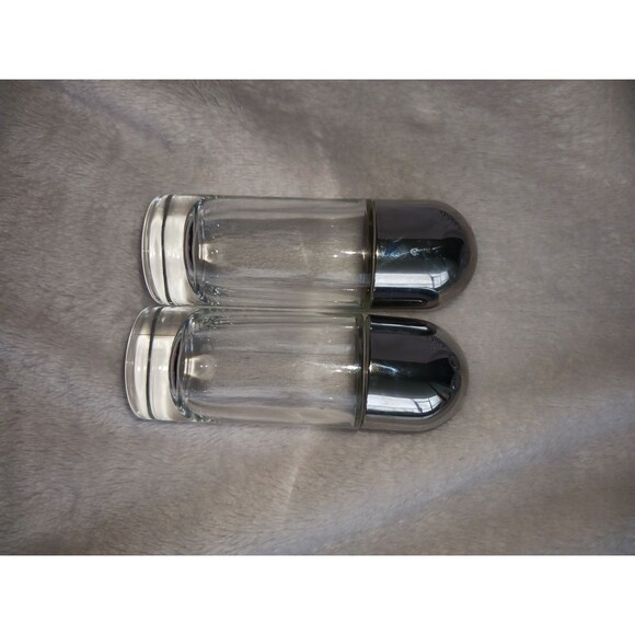 Alessi Italy Stainless Crystal Oil Vinegar Salt Pepper Holder Caddy Cruet - Picture 4 of 10